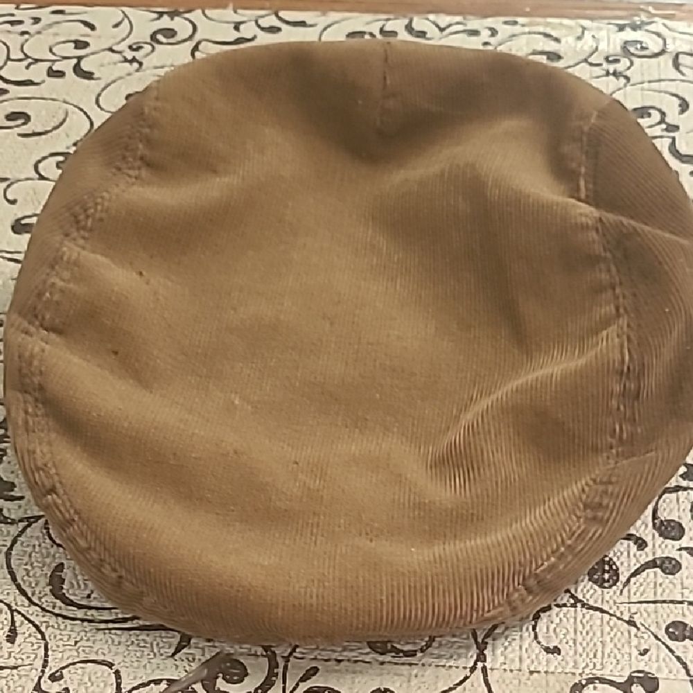 Brown Newsboy Corduroy Cap